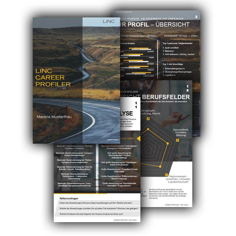 Ein Buch zum Thema Kompetenzbilanz liegt auf dem Tisch. Daneben ist eine Federmappe zu sehen. 